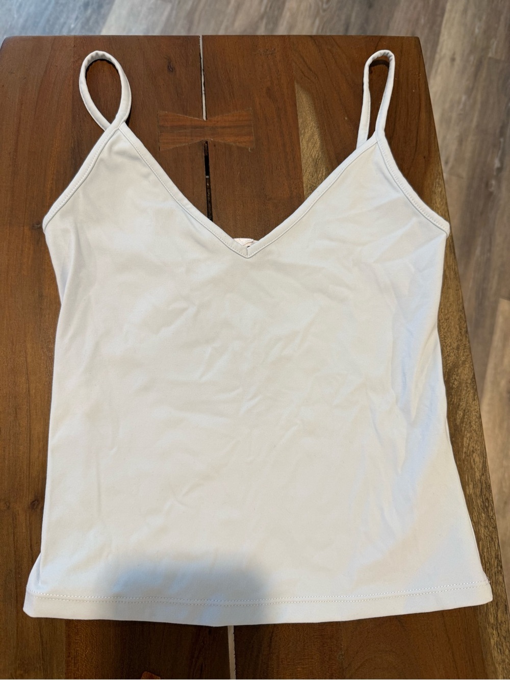 Garage White V-Neck Spaghetti Strap Camisole